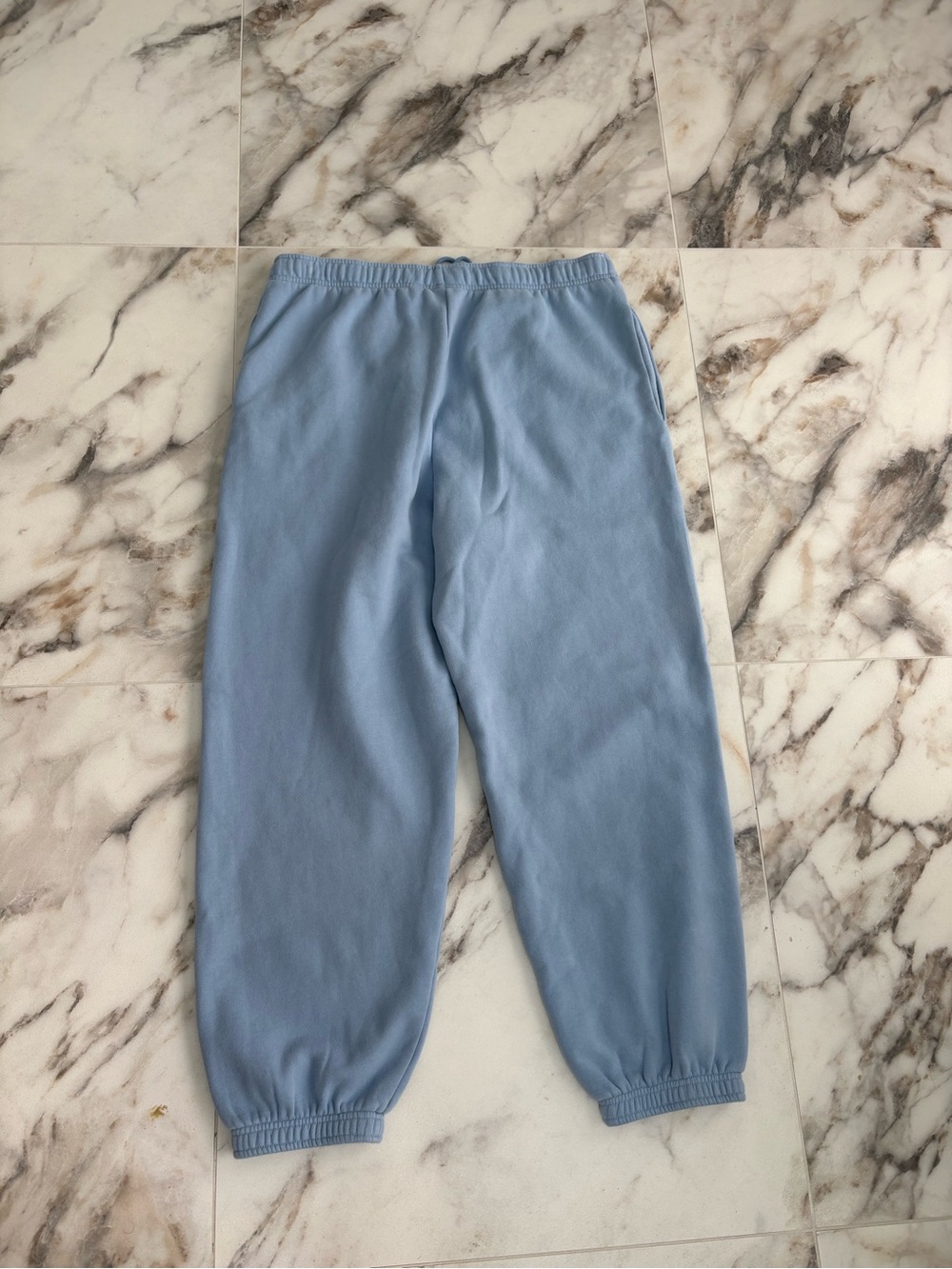 Aritzia Mega Sweatpant Cozy Sweatfleece XL Indigo Blue Oversized Joggers - Picture 15 of 16